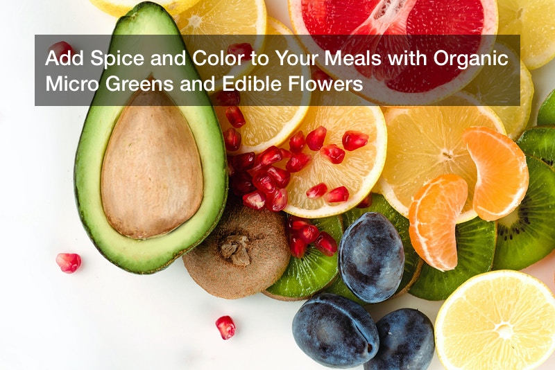 Add Spice and Color to Your Meals with Organic Micro Greens and Edible Flowers
